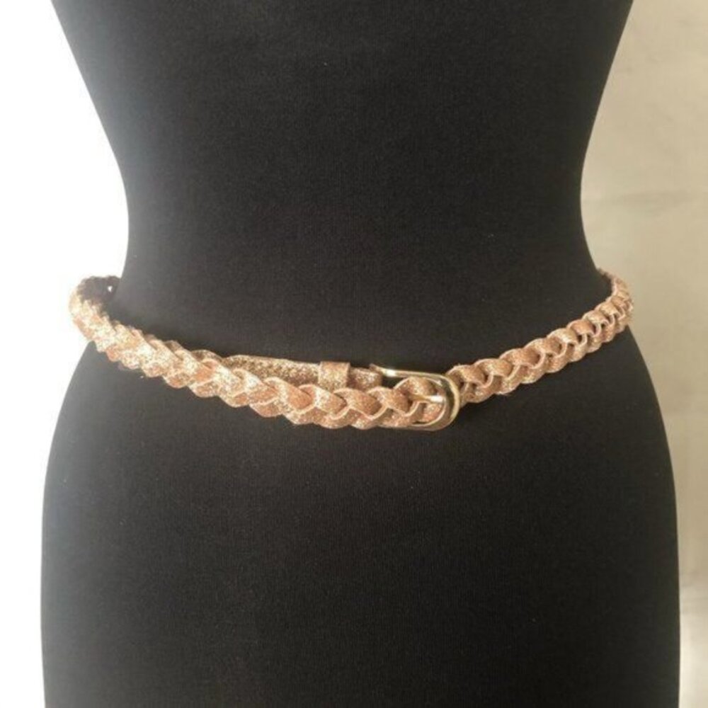 Glimmering Women Braid Fashion Belt
